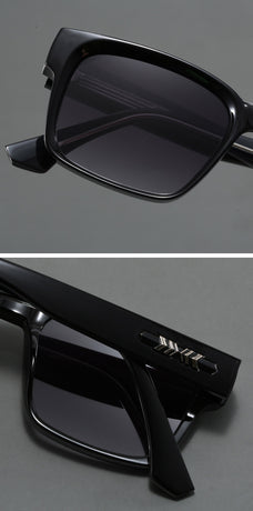 Blue And Brown Trendy Oversized Lightweight Blue Light Blocking Sunglasses for Men - Anti-Fog, Photochromic, and UV Protection