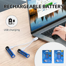 2 PCS AA USB Rechargeable LI-ION Battery