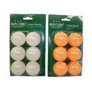 6x Table tennis balls 6 balls on card (36balls) - Orange