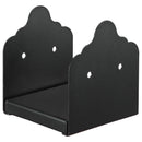 VEVOR 6x6 Post Base 2 Pcs, Inner Size 5.9x5.55 inch / 150x141 mm Post Brackets, Heavy Duty Carbon Steel Decking Posts, Wood Posts Brackets for Pavilion Deck Railing Support Deck Base Plate, Black