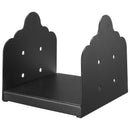 VEVOR 8x8 Post Base 2 Pcs, Inner Size 7.9x7.5 inch / 200x190 mm Post Brackets, Heavy Duty Carbon Steel Decking Posts, Wood Posts Brackets for Pavilion Deck Railing Support Deck Base Plate, Black