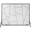 VEVOR Fireplace Screen Single Panel, Sturdy Iron Mesh Fireplace Screen, 906(L) x720(H)MM Spark Guard Cover, Simple Installation, Free Standing Fire Fence Grate for Living Room Home Decor Modern
