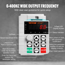 VEVOR VFD 10HP, 7.5KW, 34A, 1 Phase 220V-240V Input to 3 Phase 220V-240V Output Variable Frequency Drive, 0-400Hz VFD for AC Motor Speed Control