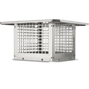 Chimney Cap 304.8 x 304.8mm, 304 Stainless Steel Fireplace Chimney Cover, Not Easily Toppled & Practical Accessories & Easy Installation, Fits Mesh Flue Covers Outside Clay Flue Shingles, Silver