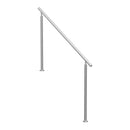 VEVOR Handrails for Outdoor Steps, 59 in/ 150cm Length Stair Hand Rail Kit, Transitional Stainless Steel Railings with Installation Kit, Double-column Staircase Handrails for Seniors,Porch & Deck