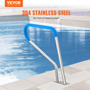 Pool Handrail 39 x 32 inch Stainless Steel with Base Plate for Spas