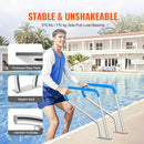 Pool Handrail 39 x 32 inch Stainless Steel with Base Plate for Spas