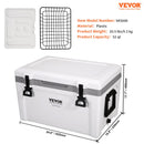 Insulated Portable Cooler, 49 L, Holds 50 Cans, Ice Retention Hard Cooler with Heavy Duty Handle, Ice Chest Lunch Box for Camping, Beach, Picnic, Travel, Outdoor, Keeps Ice for up to 6 Days