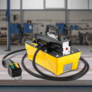 VEVOR 10,000PSI Air Hydraulic Pump, 2.3 L Reservoir, NPT 3/8 In Oil Outlet, NPT 1/4 In Inlet, Air Actuated Foot Pump with Remote Control Actuator, for Automobile Frame Machine & Hydraulic Press