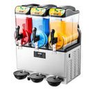 Commercial Frozen Drink Maker, 15Lx3 Triple Tank Slushy Machine, 180 Cups Stainless Steel Margarita Smoothie Frozen Drink Machine, Slushie Maker for Home Party Restaurants Cafe Bars
