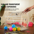 VEVOR Acrylic Raffle Drum, Holds 5000 Tickets or 200 Raffle Balls, Professional Raffle Ticket Spinning Cage with 2 Keys, Transparent Lottery Spinning Drawing, Raffle Ticket Box for Lottery Games Bingo