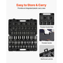 Impact Socket Set 3/4 Inches 29 Piece Impact Sockets, 6-Point Sockets, Rugged Construction, CR-M0, 3/4 Inches Drive Socket Set Impact SAE 3/4 inch - 2-1/2 inch, with a Storage Cage