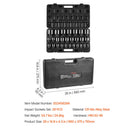 Impact Socket Set 3/4 Inches 29 Piece Impact Sockets, 6-Point Sockets, Rugged Construction, CR-M0, 3/4 Inches Drive Socket Set Impact SAE 3/4 inch - 2-1/2 inch, with a Storage Cage
