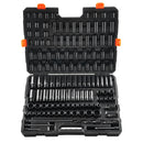 Impact Sockets Set 130PCS 6-Point 3/8" & 1/2" Drive Bit Ratchet Tool Kit