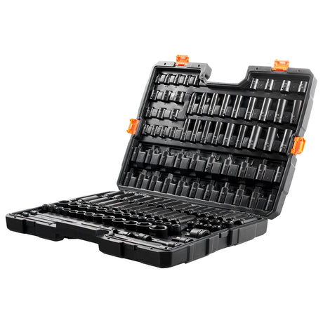 Impact Sockets Set 130PCS 6-Point 3/8