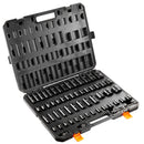 Impact Sockets Set 59pcs 6-Point 3/8" & 1/2" Drive Bit Ratchet Tool Kit