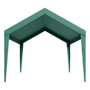 Carport Replacement Canopy, 6 x 3 m Potable Garage Tent Top Tarp, UV-Resistant & Waterproof Car Shelter Tarp, Heavy Duty Car Port Cover with Ball Buggees, Dark Green, Frame Not Included