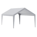 Carport Replacement Canopy Cover 12 x 20 ft, Garage Top Tent Shelter Tarp Heavy-Duty Waterproof & UV Protected, Easy Installation with Ball Bungees,Grey (Only Top Cover, Frame Not Include)