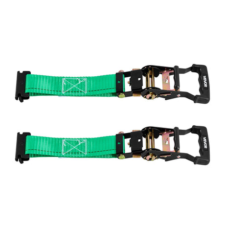 VEVOR Wheel Chock Tie-Down Kit, Chock-Style Trailer Tie Down Strap, Car Tie Down Kit with Buckle, Break Strength 1986.73 kg & Working Load 662 kg Motorcycle Tie-Down System for ATVs, UTVs & Trailers
