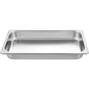 Hotel Pans Full Size 2.5 Inch Deep, Steam Table Pan 6 Pack , 22 Gauge/0.8mm Thick Stainless Steel Hotel Pan Anti Jam Steam Table Pan