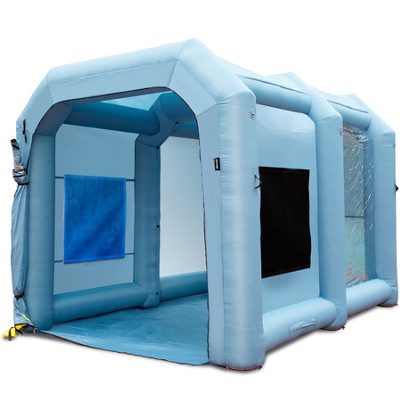 Inflatable Spray Booth Car Paint Tent 13x10x9ft Filter System Blower 950W