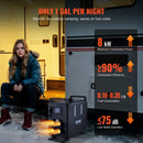 VEVOR 8KW Diesel Heater, 12V/24V All in One Diesel Air Heater, Bluetooth APP Control, Remote Control and Display Screen, CO Alarm, Fast Heating Vertical Portable Diesel Heater for Vehicles, Garage