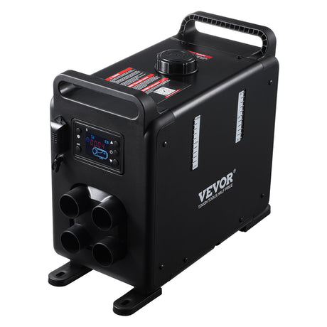 VEVOR 8KW Diesel Heater, 12V/24V All in One Diesel Air Heater, Bluetooth APP Control, Remote Control and Display Screen, CO Alarm, Fast Heating Vertical Portable Diesel Heater for Vehicles, Garage