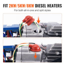 Diesel Heater Glow Plug Kit, Ceramic Glow Plug Repair Kit, Air Diesel Parking Heater Part with Removal Fitting Tool, Diesel Heater Rebuild Kit for 2KW/5KW/8KW Diesel Heater Replacement