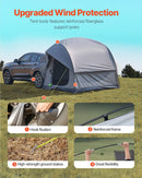 VEVOR SUV Tent for Camping, 8FT L x 8FT W, Waterproof PU2000mm Spacious Double Layer Design for 5-8 Person, SUV Camping Tent with Mesh Windows, Includes Rainfly & Storage Bag, for Outdoor Activities