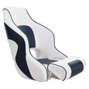 VEVOR Captain Bucket Seat Boat Seat, Flip Up Boat Seat, with Thickened Sponge Padding, Flip-up Bolster Boat Captain Chair for Fishing Boat, Sightseeing Boat, Speedboat, Canoe, 1-Piece