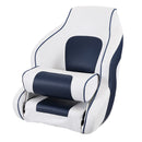 VEVOR Captain Bucket Seat Boat Seat, Flip Up Boat Seat, with Thickened Sponge Padding, Flip-up Bolster Boat Captain Chair for Fishing Boat, Sightseeing Boat, Speedboat, Canoe, 1-Piece