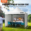 Pop Up Canopy Tent Outdoor Gazebo Tent 10x10FT with Sidewalls & Bag White