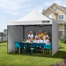 Pop Up Canopy Tent Outdoor Gazebo Tent 10x10FT with Sidewalls & Bag White