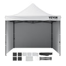 Pop Up Canopy Tent Outdoor Gazebo Tent 10x10FT with Sidewalls & Bag White