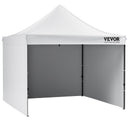 Pop Up Canopy Tent Outdoor Gazebo Tent 10x10FT with Sidewalls & Bag White