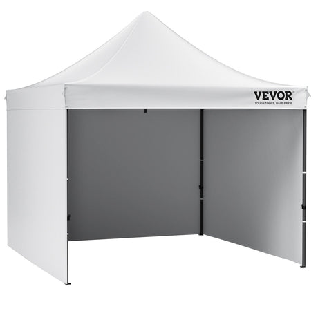 Pop Up Canopy Tent Outdoor Gazebo Tent 10x10FT with Sidewalls & Bag White