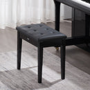 VEVOR Piano Bench, 22" x 13.78" x 19", Keyboard Piano Chair with High-Density Padded Cushion, Storage Compartment for Music Books, Wooden Piano Bookcase Stool Seat, for Vanity, Living Room, Bedroom