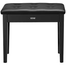 VEVOR Piano Bench, 22" x 13.78" x 19", Keyboard Piano Chair with High-Density Padded Cushion, Storage Compartment for Music Books, Wooden Piano Bookcase Stool Seat, for Vanity, Living Room, Bedroom