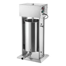 Electric Sausage Stuffer, 55 LBS / 25 L Vertical Meat Stuffer, Stepless Speed Control and Foot Pedal, Stainless Steel Heavy Duty Sausage Filler with 5 Stuffing Tubes, for Commercial & Home Use