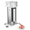 Electric Sausage Stuffer, 55 LBS / 25 L Vertical Meat Stuffer, Stepless Speed Control and Foot Pedal, Stainless Steel Heavy Duty Sausage Filler with 5 Stuffing Tubes, for Commercial & Home Use