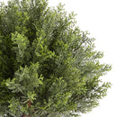 VEVOR Artificial Topiary Cypress Trees with Ground Spike, 2 Set 406mm Faux Shrubs & Bushes Potted Plants, Fake Silk Tree Look Real for Decor Front Porch Outdoor Indoor Patio Garden Balcony Backyard