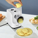 Electric Cheese Grater Salad Maker, 200W Salad Shooter, Electric Vegetable Slicer Shredder Chopper for Fruits with 5 Attachments, Stainless Steel Food Cutter for Vegetables, and Cheeses