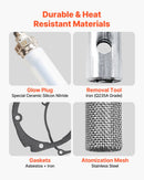 8V Glow Plug Repair Kit, Glow Plug Heater Repair Parking Heater Maintenance Kit with Atomization Mesh, Compatible with 2KW 5KW 8KW Diesel Air Heaters Models, Diesel Heaters Parts for Car Truck