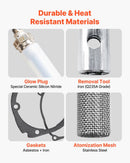 8V Glow Plug Repair Kit, Parking Diesel Heater Glow Ignition Plug Kit with Atomization Mesh, Compatible with 2KW 5KW 8KW Diesel Air Heater Models, Diesels Heaters Accessories for Car Truck Boat