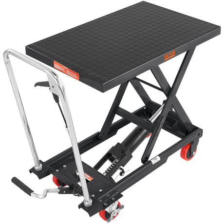 VEVOR Hydraulic Lift Table Cart, 330lbs Capacity 28.5