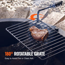 VEVOR Fire Pit Ring, Fire Pit Insert with Barbecue Fire Ring, 40-In Outer/36-In Inner Diameter, 8.5in Height, Carbon Steel Liner DIY Campfire Ring above/In-Ground, for Outdoor Camping, Bonfires