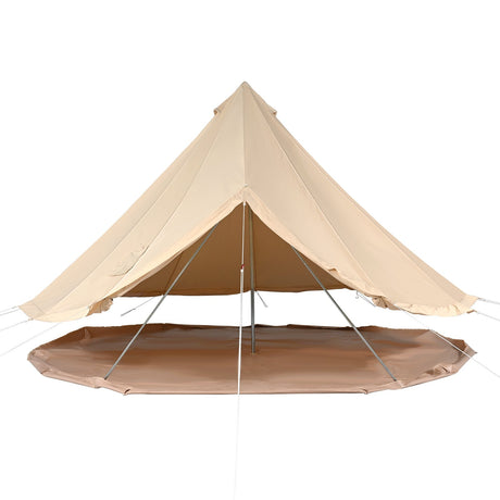 Canvas Bell Tent 5m/16.4ft 4-Season Camping Yurt Tent with Stove Jack