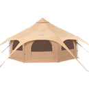 Canvas Tent 4 Seasons 5 m/16.4 ft Bell Tent for Camping with Stove Jack