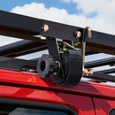 VEVOR Ladder Rack Ratchet Straps, Black Square Tube Mount, 38 mm Wide x 2.25 m Long Black Ladder Rack Straps with Double J-Hooks, 226.8 kg Load Heavy Duty, Cargo Buckle Lock Strap (4 Pack)