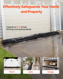 VEVOR Flood Barrier, 10 Pack, 1530 x 210 mm Flood Bags with Bucket, Reusable Water Absorbent Barrier Activated by Water, Sandless Sandbags Blockage, Flooding Prevention Bags for Basement, Garage, Doorway